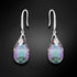 Sidabriniai auskarai "Baroka III (Vitrail Light)" su Swarovski™ kristalais